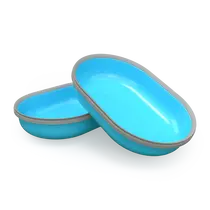Surefeed voerbakje enkel blauw 2 stuks voor microchip- of afsluitbare voerbak