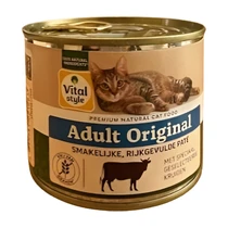 Vitalstyle Ecostyle cat blik adult original rund 200gr. kattenvoer