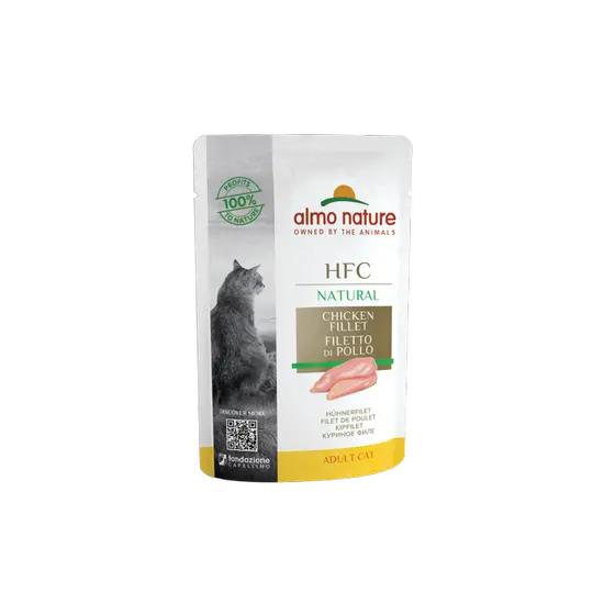 Almo nature cat hfc natural pouch kipfilet 55 gram