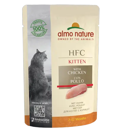 Almo nature cat hfc natural pouch kitten kip 55 gram