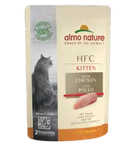 Almo nature cat hfc natural pouch kitten kip 55 gram