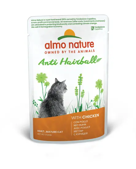 Almo nature cat holistic anti-haarbal kip 70gr.