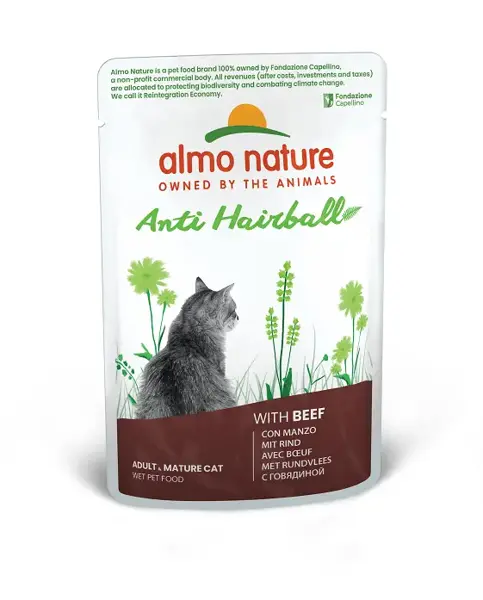 Almo nature cat holistic anti-haarbal rund 70gr.