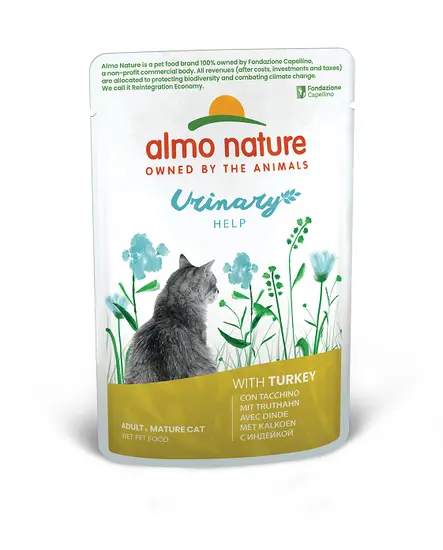 Almo nature cat holistic urinary kalkoen 70gr.