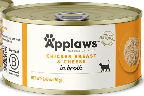 Applaws blik kippenborst&kaas kattenvoer 24X70gr. - afbeelding 1