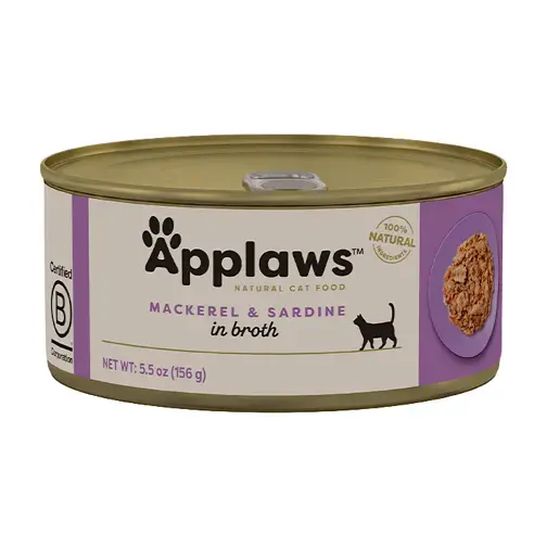 Applaws blik makreel&sardine kattenvoer 24x156gr. - afbeelding 1