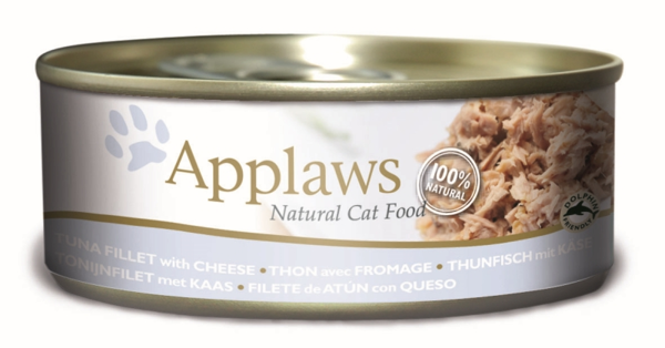 Applaws blik tonijnfilet&kaas kattenvoer  24x156gr. - afbeelding 1