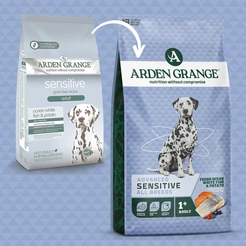 Arden grange dog sensitive adult fish&potato 12 kg Hondenvoer