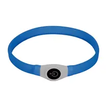 Beeztees veiligheidsband&led lampjes breed blauw 65cm - afbeelding 1