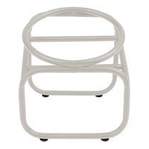 District 70 BUTLER metalen enkele voerbakstandaard beige