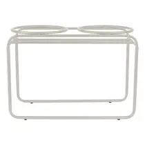 District 70 BUTLER metalen voerbakstandaard beige large