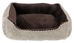 Divan corduroy taupe/ bruin 50 x 40 cm