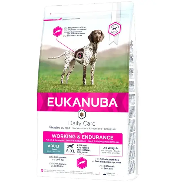 Eukanuba breeder working&endurance 19 kg (na advies van KNGF)