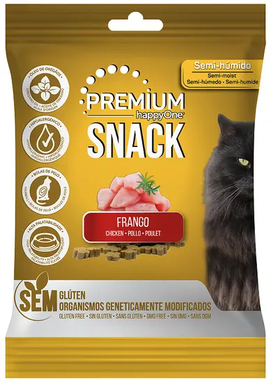 HappyOne premium cat snack kip glutenvrij 50gr.