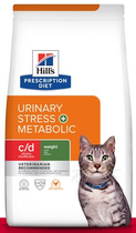 Hill's prescription diet feline c/d urinary stress + metabolic 1,5 kg Kattenvoe