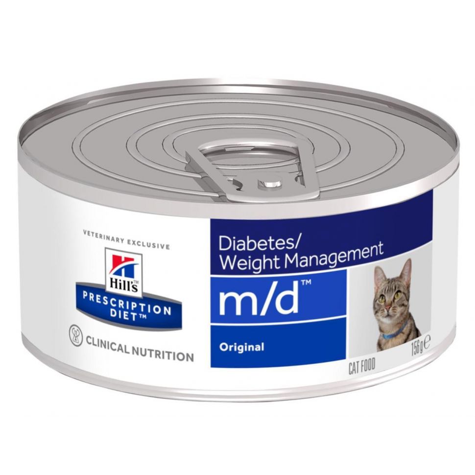 Hill S Prescription Diet Feline M D Blik 156 Gram Kattenvoer Van Noord S Dierenvoeders