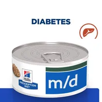 Hill's prescription diet feline m/d diabetes care blik 156 gram Kattenvoer - afbeelding 1