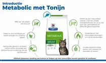 Hill's prescription diet feline metabolic weight management tonijn 1,5 kg Katte - afbeelding 2
