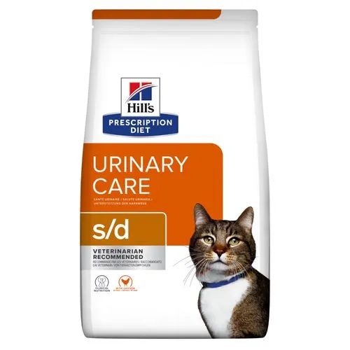 Hill's prescription diet feline s/d urinary care kip 3 kg Kattenvoer - afbeelding 1