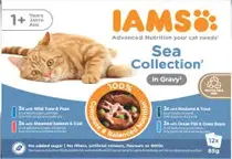 Iams cat delight adult sea collection in gravy 12x85 gram kattenvoer - afbeelding 2