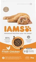 Iams cat kitten& junior kip 3 kg Kattenvoer - afbeelding 1