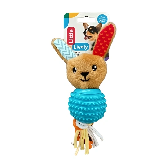 Little+Lively rabbit&rope tpr 15 cm hondenspeelgoed - afbeelding 1