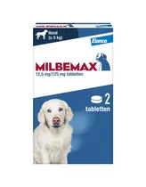 Milbemax hond groot 2 tabletten ontworming tabletten