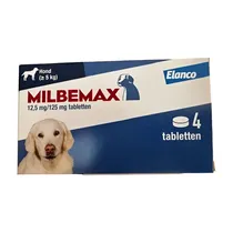 Milbemax hond groot 4 ontworming tabletten