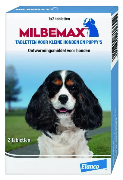 Milbemax hond klein 2 ontworming tabletten