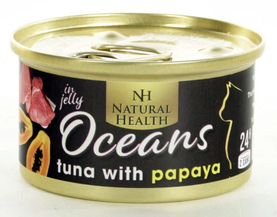 Natural Health cat oceans tuna&papaya 85gr. kattenvoeding - afbeelding 1