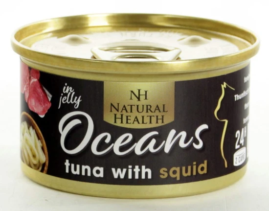 Natural Health cat oceans tuna&squid 85gr. kattenvoeding - afbeelding 1