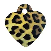 Pet scribe Hondenpenning heart small leopard - afbeelding 1