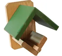 Pindakaaspothouder hout met groene dak - afbeelding 2