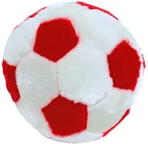 Pluche voetbal met piep 22 cm hondenspeelgoed - afbeelding 3