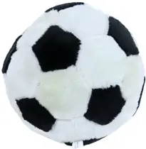 Pluche voetbal met piep 22 cm hondenspeelgoed - afbeelding 2