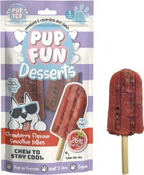 Pup ice pup fun dessert fun smoothie aardbei hondenijsje