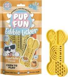 Pup ice pup fun edible lickers bone pindakaas