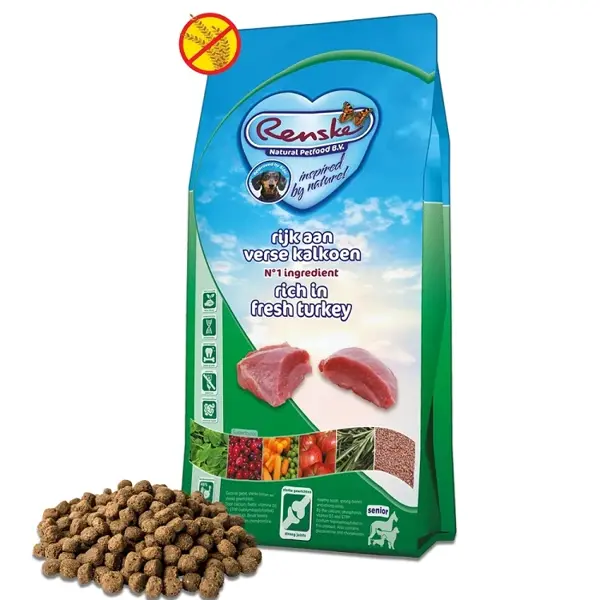 Renkse dog senior graanvrij verse kalkoen 12kg Hondenvoer - afbeelding 1