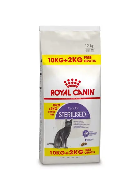 Royal Canin sterilised 37 regular 10 kg + 2  kg gratis bonusbag - afbeelding 1