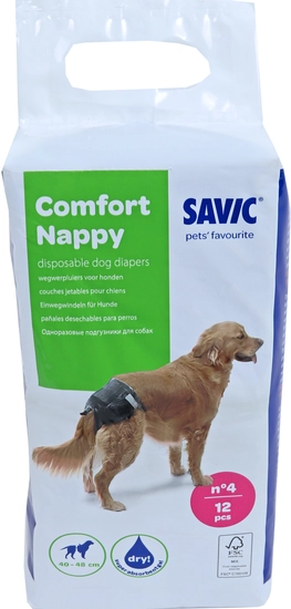 Savic comfort nappy maat 4 40-48 cm 12 pack - afbeelding 1