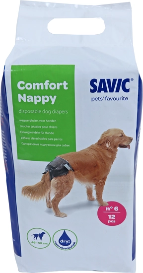 Savic comfort nappy maat 6 46-56 cm 12 pack - afbeelding 1