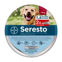 Seresto band hond vanaf 8 kg Vlooien- en Tekenband 2 stuks