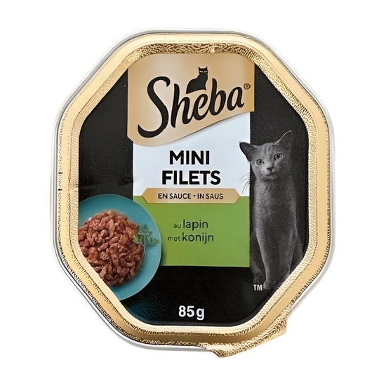 Sheba mini filets konijn in saus 85 gr