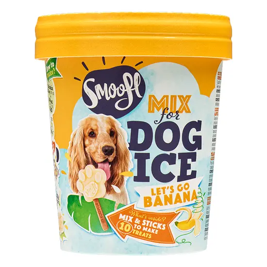 Smoofl ice cream mix for dogs banaan hondenijsjes SALE! - afbeelding 1