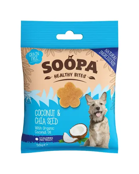 Soopa bites cocosnoot & chiazaad 50 gram - afbeelding 1