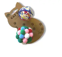 Stans Natural Cat Toy duo fun balls kattenspeelgoed - afbeelding 4