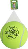 Tennisbal opblaasbaar bounce XXL geel 18 cm - afbeelding 1