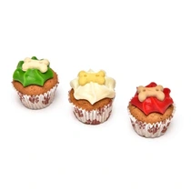 The barking bakery christmas yappy woofmas trio of mini muffins - afbeelding 2