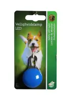 Veiligheidslampje LED met metalen clip blauw