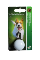 Veiligheidslampje LED met metalen clip wit